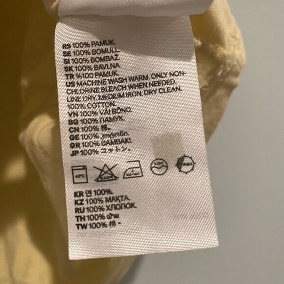 Bundle of Two Tops Women’s Small White Yellow Takara H&M Polka Dot Casual Career - Picture 15 of 16